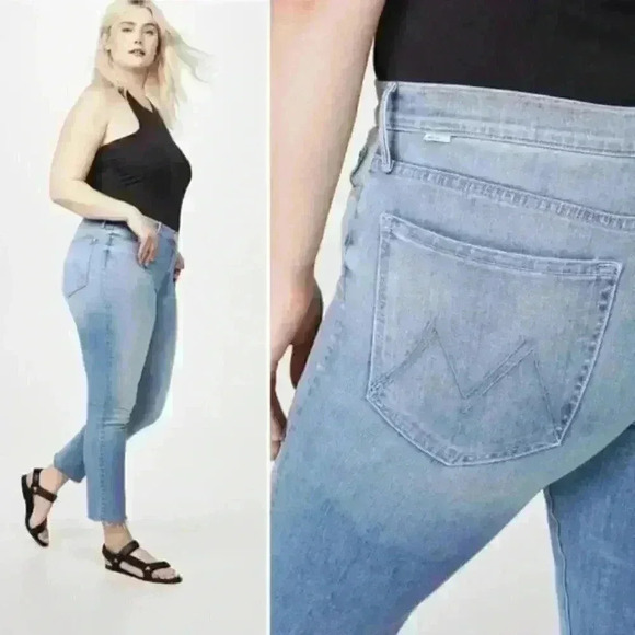 Mother The Mid Rise Dazzler Ankle Fray in Jackpot Size 23 - Picture 5 of 12